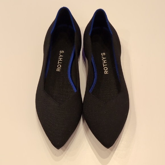 Rothy's Black and Blue Women's Flats - Picture 2 of 4